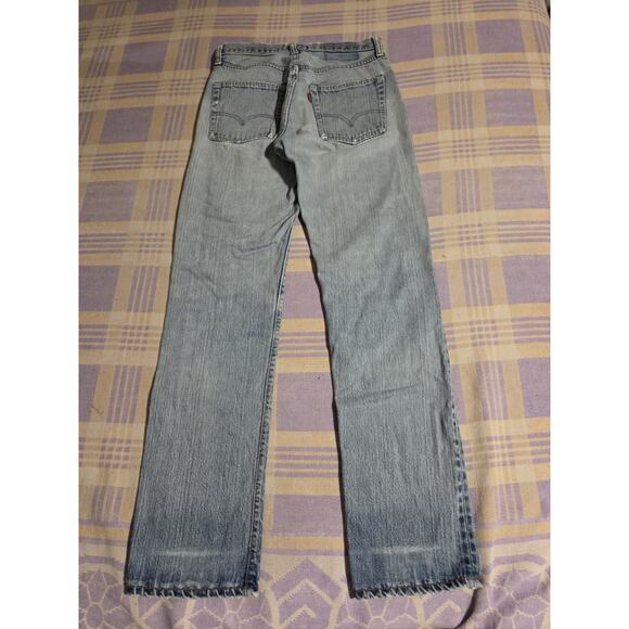 Vtg 70s Levis 505 0217 Single Stitch Red Tab Denim Jeans 29 x 31 Talon 42 80s - Picture 6 of 16